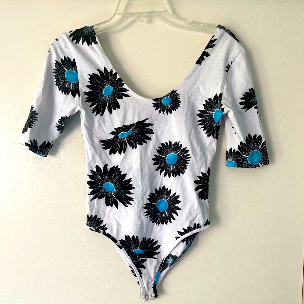 Motel Rocks Black Daisy Bodysuit